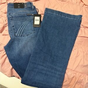 7 For All Mankind Dojo Mid Rise Flare Jeans